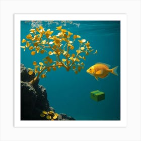 Scuba Diving Art Print