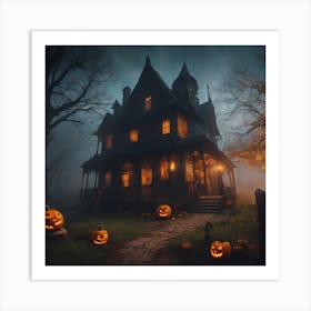 Haunted House 1 Art Print