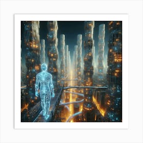 Futuristic Cityscape 14 Art Print