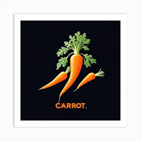 Carrot Logo 11 Art Print