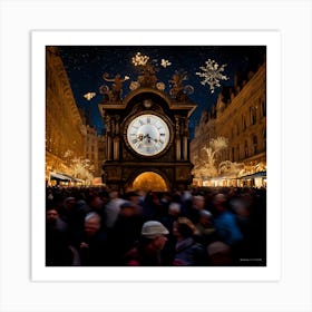 Christmas In Brussels Art Print