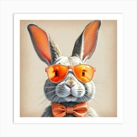 Rabbit In Sunglasses 15 Art Print