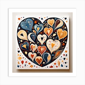 Heart Painting Art Print