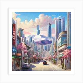 Korean City 1 Art Print