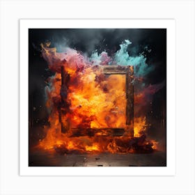 Fire Frame Art Print