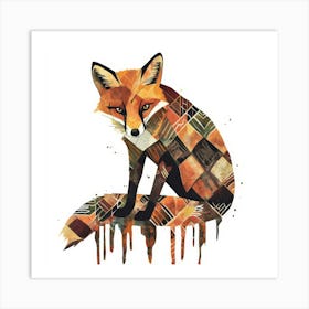 Fox.Generated AI. Wall Art Print Art Print