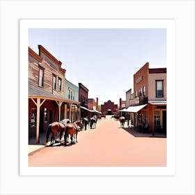 Old West Town 23 Art Print