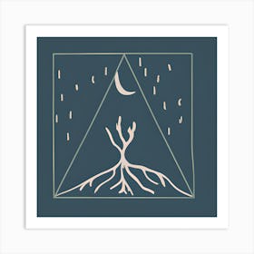 Tree Lineart Art Print