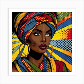 Ekua Pop African Woman  Art Print