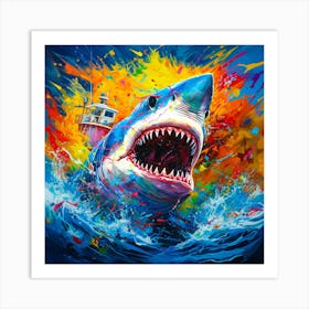 Great White Shark 1 Art Print