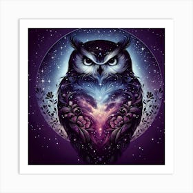 Owl Painting Art Print