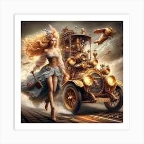 Steampunk Girl 26 Art Print