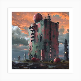 Futuristic City 2 Art Print