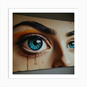 Eye Of A Woman Art Print