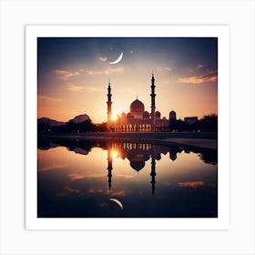 Fasting Prayer Reflection Islam Mosque Community Family Devotion Spiritual Celebration Ram (3) Art Print