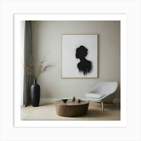 Silhouette Of A Woman 1 Art Print