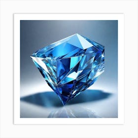 Blue Diamond Art Print