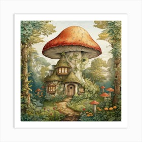 Magical Kids Art Fairy Forest Wall Art Print Art Print