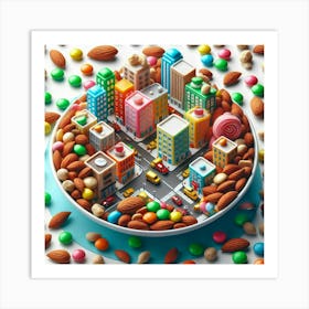 3d City Art Print