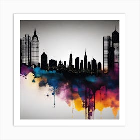 New York City Skyline 27 Art Print