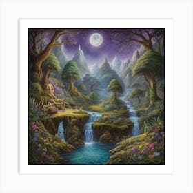 Mystical Fairytale Forest Art Print