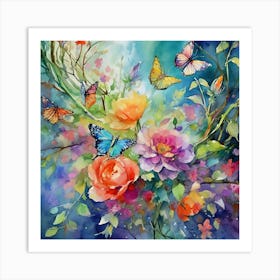 Vibrant Blooms Art Print