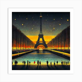 Paris At Night 7 Art Print