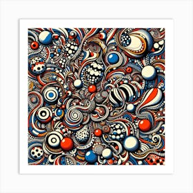 Abstract Psychedelic Painting Art Print