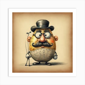 Potato Man Art Print