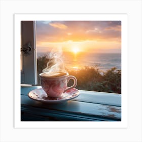 Sunrise Over The Sea Art Print