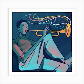 Jazz Dude Art Print