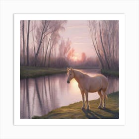 Sunset Horse 56 Art Print