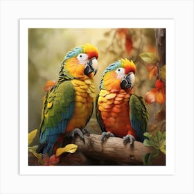 Parrots Art Print