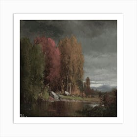 River In The Fall Art Print