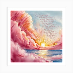 Sunrise Over The Ocean Art Print