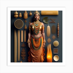 Indian Woman Art Print