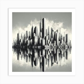 Cityscape Canvas Print 5 Art Print