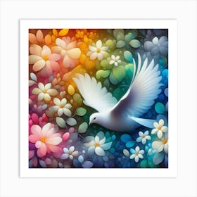 peace bird3 Art Print