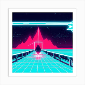 Neon Scene Art Print