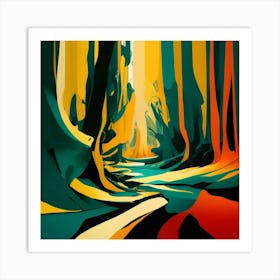 Forest Path 12 Art Print