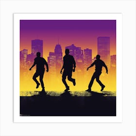 Silhouettes Of People 1 Art Print