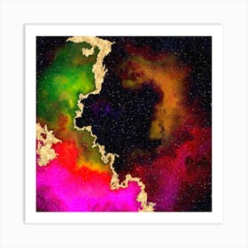 100 Nebulas in Space with Stars Abstract n.050 Art Print