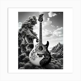 Yin and Yang in Guitar Harmony 26 Art Print