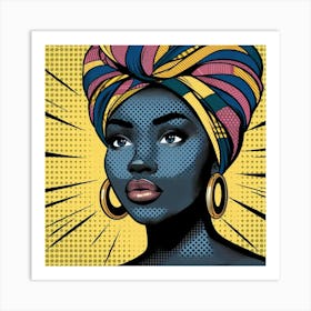 Fadumo African Woman In A Turban Art Print