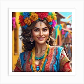 Mexican Woman 8 Art Print