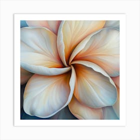 Floral Art 0013 11 Poster Nov Frangipani 0032 Bp6586 A Close Up Of The Center Inside An Most Beautiful Fran 95daff16 C64 Art Print