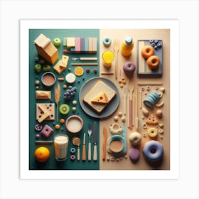 3d Food Photography Art Print