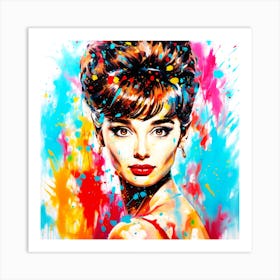 Audrey Hepburn Style - Movie Star Art Print