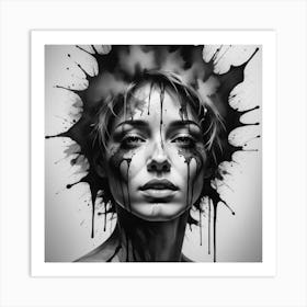 Splatter Painting Art Print