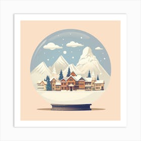 Zermatt Switzerland Snowglobe Art Print